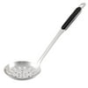 Unique Bargains Kitchen Plastic Handle Stainless Steel Tableware Perforated Spoon Skimmer