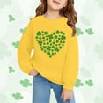 thumbnail image 2 of Mercatoo Girls Boys St 𝐏atri𝐜𝐤s Day Shirt Love 2025 Long Sleeve Irish Sweatshirts Kids St 𝐏atri𝐜𝐤s Day Clothes, 2 of 6