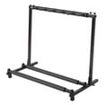 thumbnail image 3 of 5-Guitar Folding Stand Rack, Holds 5 Guitars, Sturdy Iron Construction with Neoprene Rubber Protection, Portable Foldable Design, 3 of 13