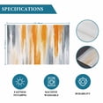 thumbnail image 6 of Orange Gray Placemats Set of 6, Retro Country Abstract Ombre Aesthetic Placemats for Dining Table, Place Mats for Kitchen Tabletop, Waterproof Wipeable Dining Table Mats Set, 6 of 9