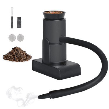 YNXGR Smoking Gun Cocktail Smoker Gun Includes Wood Chips and Accessories,Portable Drink Smoker,Indoor Smoke Infuser Kit for Cocktails,Meat,BBQ,Cheese,Veggies & Sous Vide（Black)