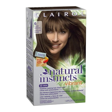 UPC 381519050022 product image for Clairol natural instincts vibrant 6 light brown permanent haircolor, 1.0 kit | upcitemdb.com