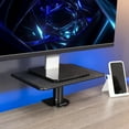 thumbnail image 3 of VIVO Black Universal Clamp-on Ergonomic Computer Monitor Laptop Riser Desk Stand, 3 of 9