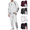 White, variant on Frnrwgo Mens 2-Piece Hoodie and Jogger Pants Set Loose Fit Full Zip Casual Tracksuit Fall Winter Color Block Outfit with Pockets