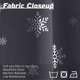 thumbnail image 3 of Aurora Home  Silver Foil Snowflake Thermal Insulated Blackout Curtains Grey - 84"L, 3 of 5
