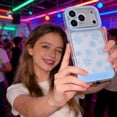 thumbnail image 1 of Vibrant LED Bowknot Phone Case, Built-in Light Up Phone Cases, Multiple Pattern & Flash Modes, Castle Phone Cases for iPhone 13/14/15/16/17, Perfect for Daily Use (iPhone 11 Pro Max,Snowflake), 1 of 8