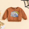 thumbnail image 2 of Bébé Garçons Halloween Sweat-Shirts à Manches Longues Cartoon Lettre Imprimé Pull Enfant Automne Tops, 2 of 7