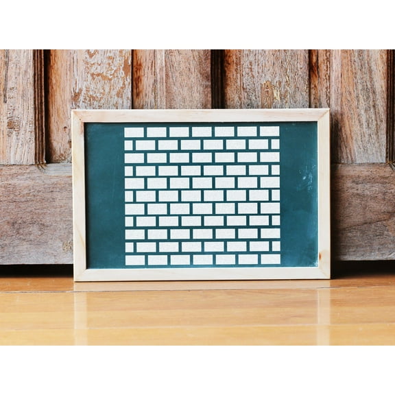 Brick Wall Stencil - Art and Wall Stencil (8"x8")
