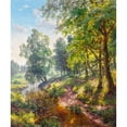 thumbnail image 3 of Basov, Sergej 15x17 Black Modern Framed Museum Art Print Titled - Landscape with a stream, 3 of 5