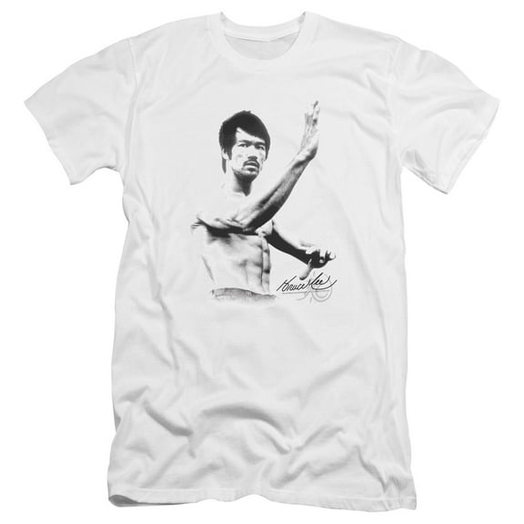 Bruce Lee Serenity Premium Canvas T-Shirt Adult Slim Fit 30/1 White