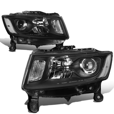 DNA Motoring HL-HPL-JGC14-BK-CL1 For 2014 to 2016 Jeep Grand Cherokee