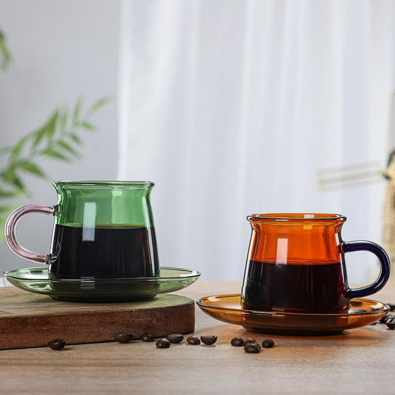 Creative Transparent Glass Tea Cup Drinking Utensils Classic Heat-Resistant  Glass Cup Glass Tea Mug Glass Coffee Mug With Lid