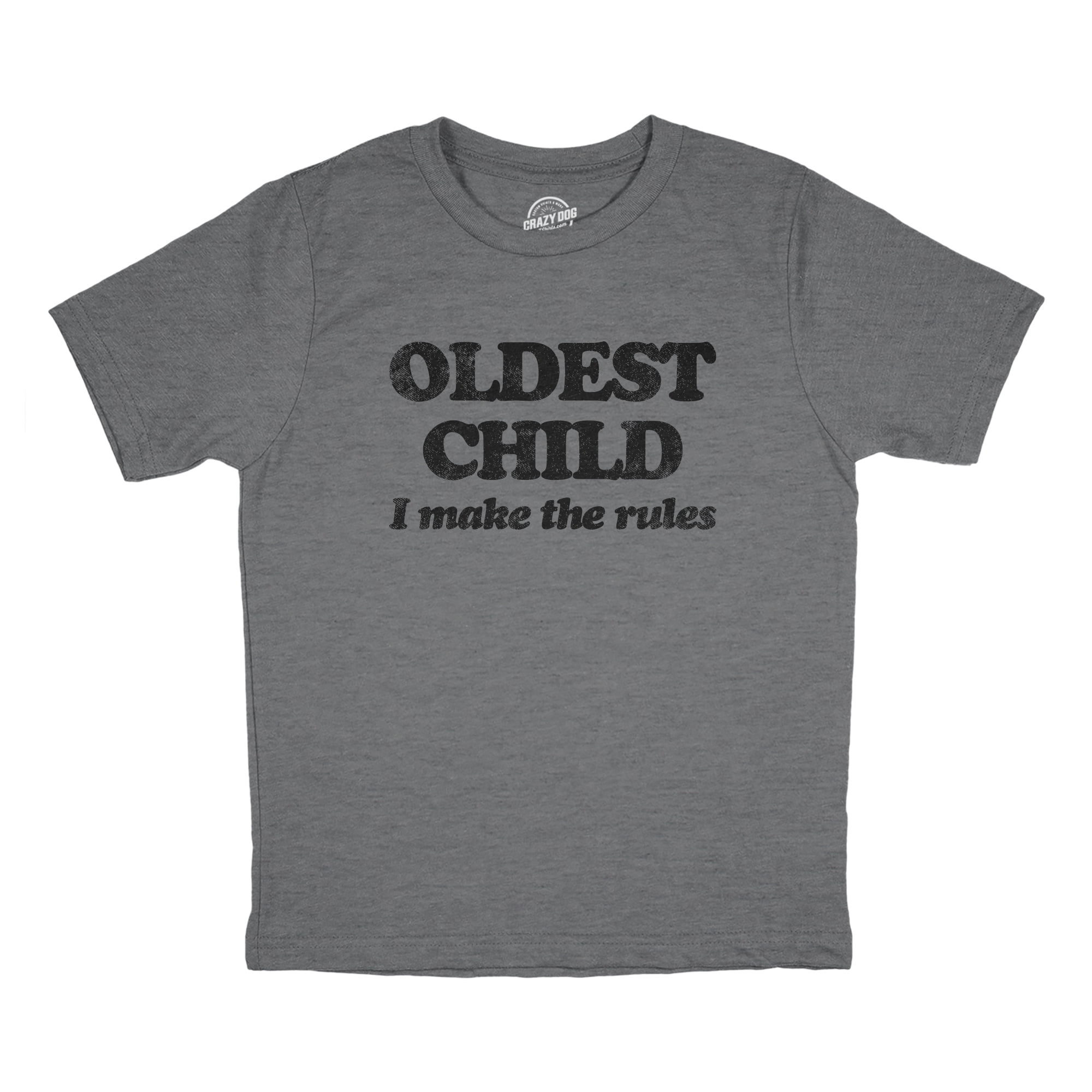 Oldest Child 2 Make The Rules Funny Novelty Tops T-Shirt Womens tee TShirt 