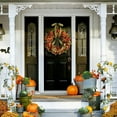 thumbnail image 3 of Pretty Comy 11.8" Artificial Fall Wreaths for Front Door Thanksgiving Garland for Indoor Outdoor Home Decoration Rustic Farmhouse Wreaths, 3 of 5