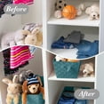thumbnail image 5 of Simplify Large Woven Fabric Storage Basket in Sapphire, 5 of 8