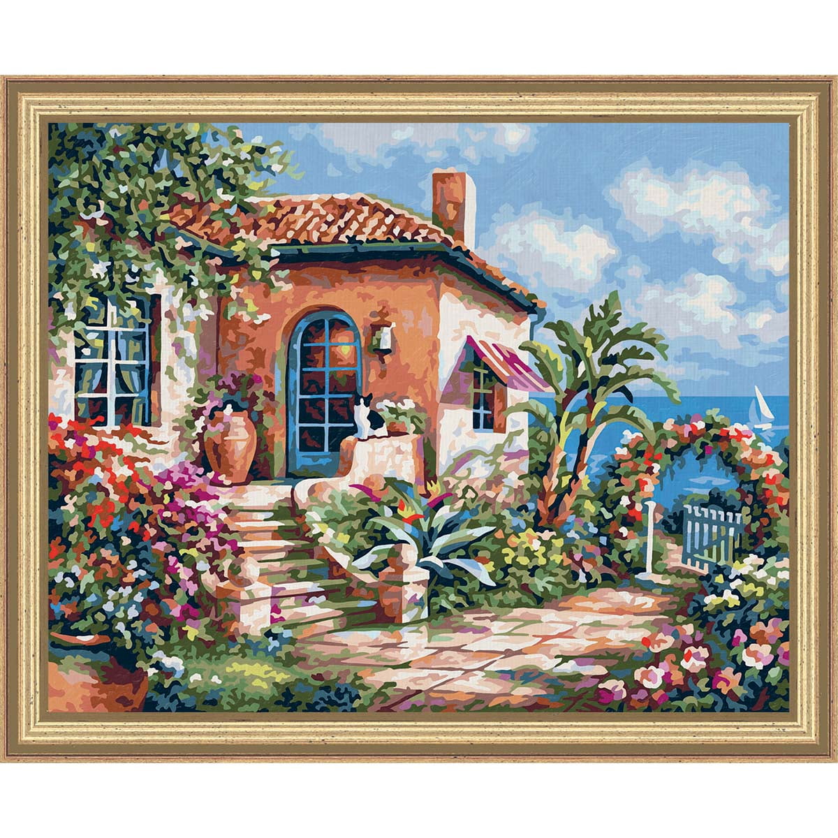 Schipper Holiday Cottage by the Sea PaintbyNumber Kit