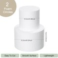 thumbnail image 2 of Fessary 2 Tiers 4" 6" Fake Cake 4 Inch Tall Fake Birthday Cake Rounds Styrofoam Cake Dummies Set for Birthday, Wedding, Baby Shower Display, 2 of 6