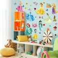 thumbnail image 4 of Girs Wall Stickers - Cartoon Princess Character Stickers for Children Room - DIY Removable Stickers for Baby Nursery Girls Bedroom Living Room Playroom Wall Decoration, 4 of 6