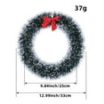thumbnail image 2 of KUNPENG Christmas Wreath for Condo 10" Xmas Wreath for Front Door Outdoor Indoor Holiday Home Decorations, 2 of 3