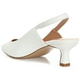 thumbnail image 4 of Journee Womens Paulina Kitten Heel Sling Back Pointed Toe Pumps, Widths Available, 4 of 9