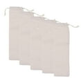 thumbnail image 1 of QUTETN 5 Pcs Pochette en Coton et Lin Étui de Transport pour Pailles en Acier Inoxydable Couverts Fourchette Cuillère Rangement, 1 of 6