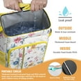 thumbnail image 2 of Travel Cooler Bag - Pioneer Flower Floral Print Pattern Camping Beer Cooler Backpack with Bottle Opener- Waterproof Insulated Picnic Backpacks - Cooler Bag for Beach, 2 of 6