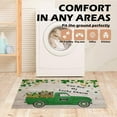 thumbnail image 4 of Yhmxh St Patricks Day Decorations Saint Patrick's Day Carpet Three Sizes Faux Wool Entry Door Mat Bathroom Non Slip Mat Cartoons Pattern Saint Patrick's Day Decoration Polyester Carpet, 4 of 6