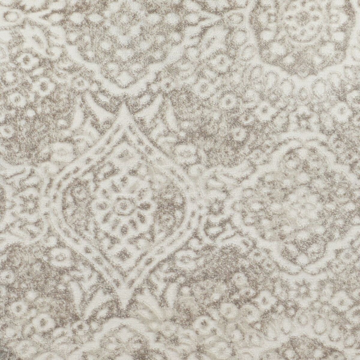 10' x 10' Beige and Ivory Broadloom Square Area Throw Rug