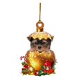 thumbnail image 2 of Birdeem Christmas Tree Bauble with Christmas Hat Christmas Tree Decoration Christmas Gnome Made of Wood Christmas Dog Christmas Tree Pendant Christmas Bauble, 2 of 6