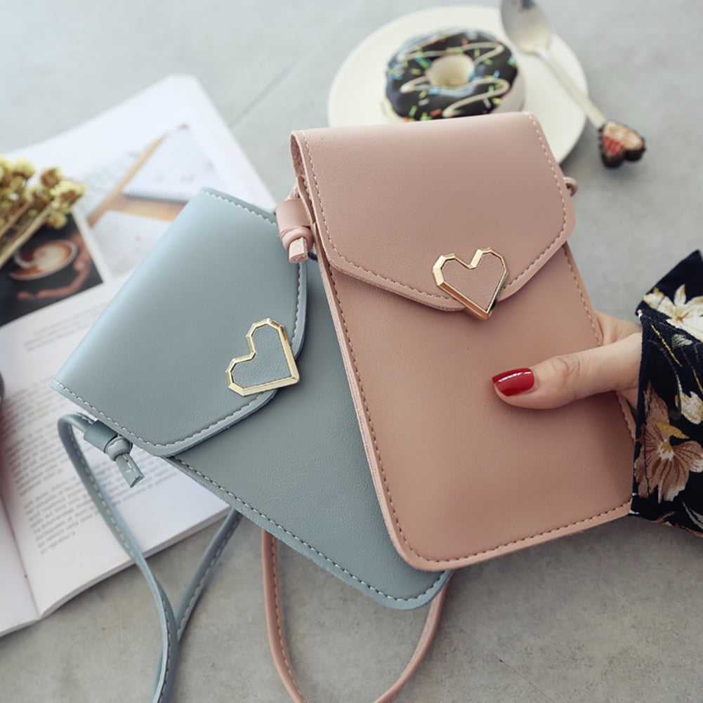 Details about   Women Phone Purse Bag Shoulder Strap Touch Screen Pouch Wallet Portable Acc 