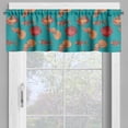 thumbnail image 4 of Ambesonne Nautical Valance & Curtain, Ornamented Fish Pattern, 55"x36", Dark Peach Burnt Sienna, 4 of 7