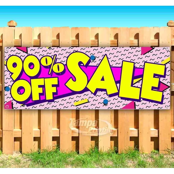 90% Off Sale 13 oz Vinyl Banner With Metal Grommets