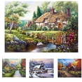 thumbnail image 3 of Bosque casa paisaje pintura de diamantes de imitación paisaje cristal punto de cruz decoración del hogar imagen de diamante Inevent JJ14138-01, 3 of 6