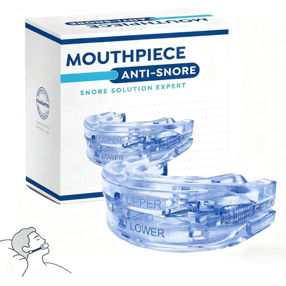 Mouth Guard Anti Snoring Devices Mouthpiece Adjustable Guard for Grinding Teeth - Anti Snoring Mouthpiece Devices Tailored for Your Teeth (2PCS),2PCS