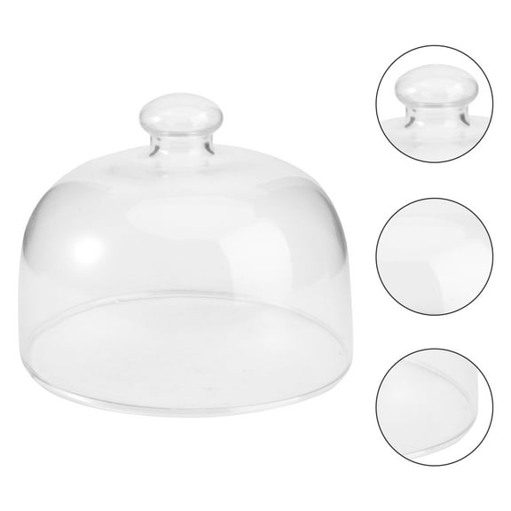 LIOOBO Cake Dome Glass Cover Round Dome Storage - for Cake in Kitchen 1Set