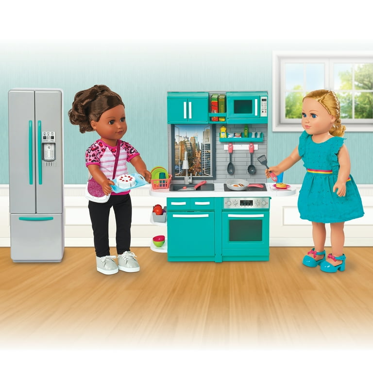 My Life As Kitchen Play Set For 18 Poseable Dolls Fridge, Stove