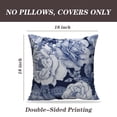 thumbnail image 2 of LALILO Throw Pillow Covers Flowers Roses Floral Vintage With Cushion Cover 18" x 18", 2 Pack, 2 of 6