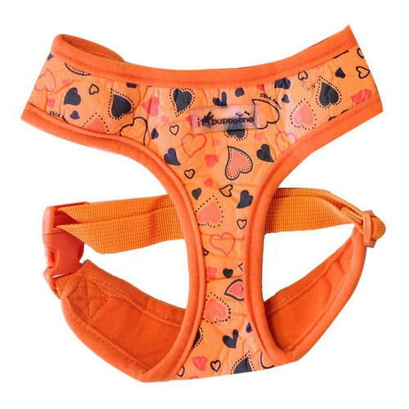 IPuppyone Adjustable Dog Soft Harness "Lovely" Size:Large Color:Orange