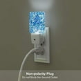 thumbnail image 5 of Salouo Vibrant Blue Floral for Night Lights Plug into Wall 1 Pack, 0.5W Plug in Night Light with Dusk-to-Dawn Light Sensor LED Nightlight for Bathroom, Adult, Hallway-US, 5 of 7