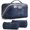 03 Blue, variant on BOYATU Travel Makeup Bags Cosmetic Organizer Bag: 3 Pcs Set Large Capacity Floral Make up Bag with Compartments - Waterproof Leather Toiletry Bags with Handle for Women (Brown)