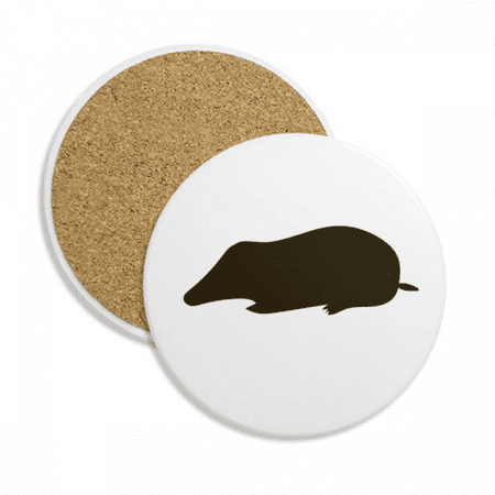 

Black Mole Animal Portrayal Coaster Cup Mug Tabletop Protection Absorbent Stone