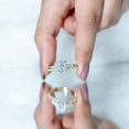 thumbnail image 5 of Rosec Jewels Bridal Ring Set - Oval Lab Grown Diamond Engagement Ring with Wedding Band (2.67 Ct, 7x9 mm, EF-VS Grade) - with Jewelry Box, 14K Yellow Gold, US 7.00, 5 of 9