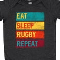 thumbnail image 4 of Inktastic Rugby Player Eat Sleep Rugby Repeat Boys or Girls Baby Bodysuit, 4 of 5