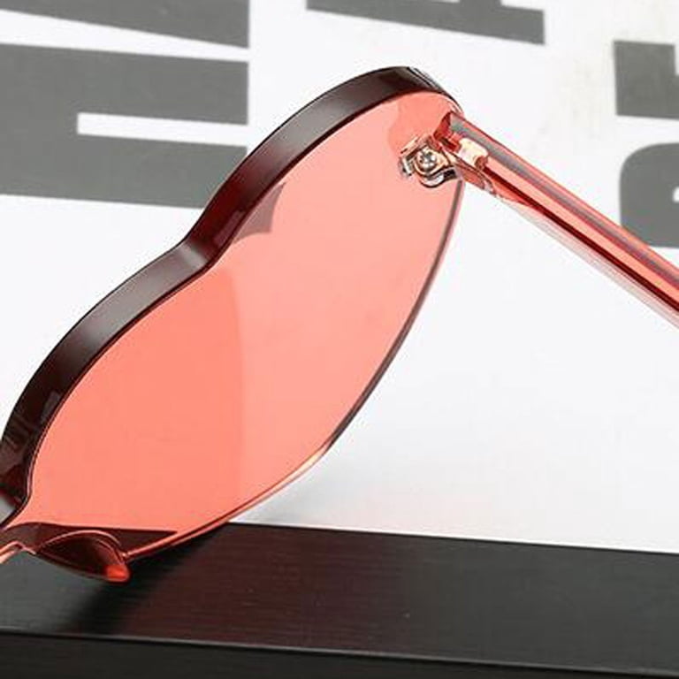 hengsof Polarized Heart Sunglasses for Women Metal Frame  display picture 3