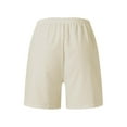 thumbnail image 5 of Womens Casual Shorts Drawstring Elastic Summer Shorts Comfy Pocketed Pants, 5 of 6