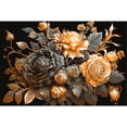thumbnail image 1 of 5D DIY Taladro Diamante Pintura Metal Rosas Kit Del 60x40cm, 1 of 9