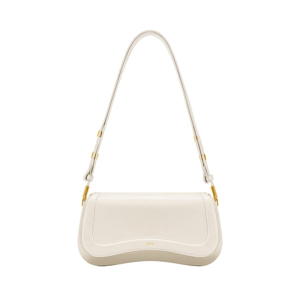 Bandolera JW PEI Joy para mujer, piel vegana y lona, color blanco