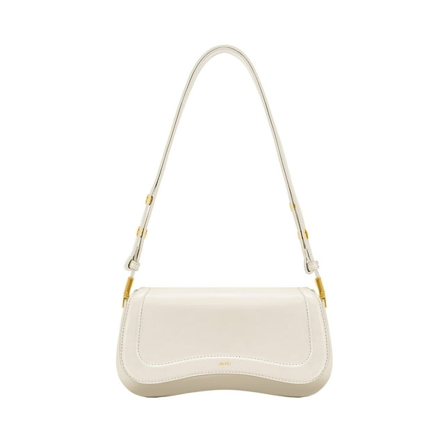 Bandolera JW PEI Joy para mujer, piel vegana y lona, color blanco