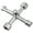 Silver, variant on 4 Way Triangle Wrench Key for Train Electrical Elevator Cabinet Professional Triangular Key Tool Multifunctional