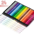 thumbnail image 2 of - Felt Tip Pens, 24 Pack, Colored Felt Tip Pens, 2 of 6